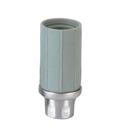 twist-in foot for round tube Ø 45 mm | composit grey H 30 - 78 mm | stainless steel swivel product photo
