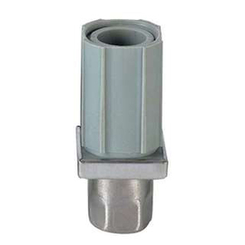 twist-in foot for square tube 35 x 35 mm | composit H 35 - 70 mm | stainless steel swivel product photo