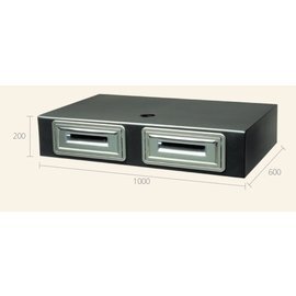 drawer chest AC379 black undercounter version 1000 mm  B 600 mm product photo  S