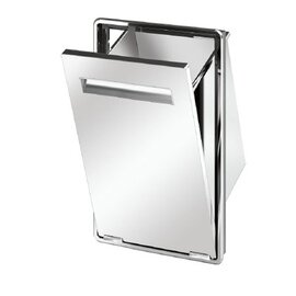 installation litter bin AU55 stainless steel  L 381 mm  H 529 mm product photo