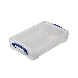 storage box with lid PP A4 transparent 4 ltr | 395 mm x 255 mm H 88 mm product photo