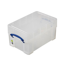 storage box with lid PP A4 transparent 9 ltr | 395 mm x 255 mm H 205 mm product photo