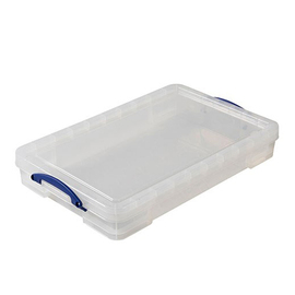 storage box with lid PP transparent 20 ltr | 710 mm x 440 mm H 120 mm product photo