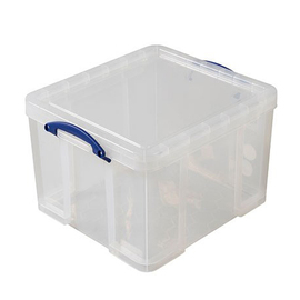 storage box with lid PP transparent 35 ltr | 480 mm x 390 mm H 310 mm product photo