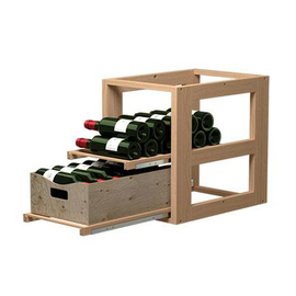 wine rack inserts VisioBox wood 2 wooden grids 420 mm x 580 mm H 549 mm product photo  S