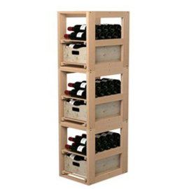 wine rack inserts VisioBox wood 2 wooden grids 1260 | 420 mm x 580 mm H 549 | 1647 mm product photo  S