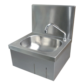 hand wash sink with knee operated | 400 mm x 520 mm H 330 mm product photo