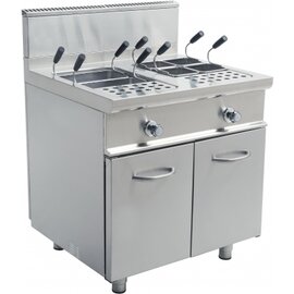 gas pasta cooker E7/KPG2V80 floor model | 2 x 28 ltr | double bottom product photo