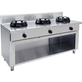 gas-powered wok stove 42 kW | open base unit product photo