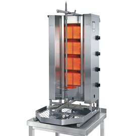 gyros grill MU GD 4-S infrared double burner liquid gas 14 kW  H 1030 mm product photo
