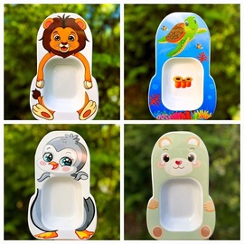 children's plate Bambini | Set of 4 | 215 mm x 135 mm H 40 mm product photo