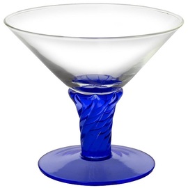 sundae dish Milano cobalt | glass with relief | 350 ml product photo