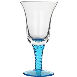 sundae dish Bassano First turquoise | glass with relief | 400 ml product photo