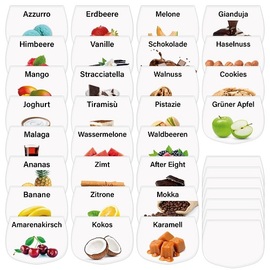 ice cream flavor sign | 1-sided | for pinning | 65 pieces product photo