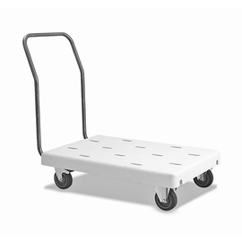 platform trolley plastic • load 200 kg | 570 mm x 1070 mm H 970 mm product photo