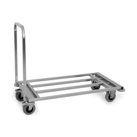 platform trolley stainless steel • load 200 kg | 600 mm x 1100 mm H 880 mm product photo