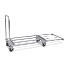 platform trolley stainless steel • load 200 kg | 600 mm x 1100 mm H 880 mm product photo  S