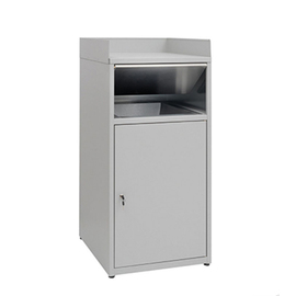 waste container with top for trays | grey 80 ltr product photo