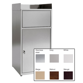 waste container with top for trays | beige 80 ltr product photo