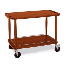serving trolley cherry wood coloured  | 2 shelves 945 x 550 mm product photo
