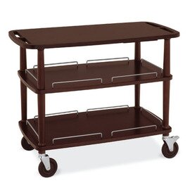 serving trolley wenge coloured  | 3 shelves 945 x 550 mm product photo