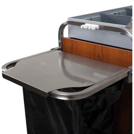 Garbage bag holder with lid and small garbage bag holding platform product photo
