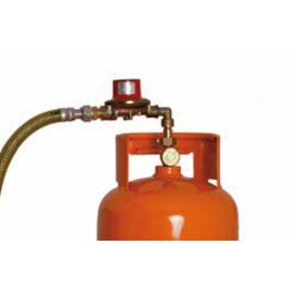 A80 Gasdruckregler, (LPG 30 mbar), c/w fittings, zu Flambierwagen Gas mit Einzelbrennner, passend zu Modell. 1160S, 1160SW, 1160, 1160W, 6400, 6400W, 6404, 6404W product photo