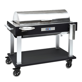 carving trolley TACTUR black with hood | bain marie | 230 volts | 1400 watts product photo  S