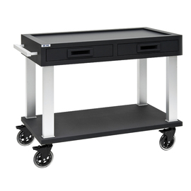 serving trolley TACTUR BASE black | 2 shelves product photo