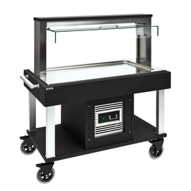 buffet trolley TACTUR ARKTIS black with hood coolable | compressor product photo