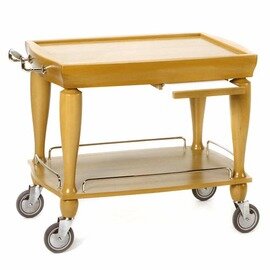 serving trolley tanganica wood coloured | 2 shelves product photo