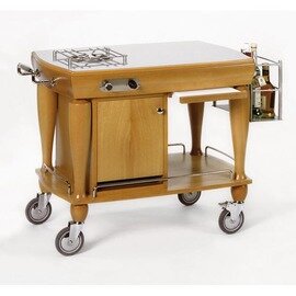 flambé trolleys gas 2 cooking zones  | tanganica 3000 watts product photo