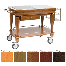 flambé trolleys induction electric 1 cooking zone | mahogany coloured 3600 watts 230 volts product photo