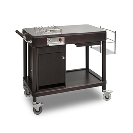 flambé trolleys ROMA gas 1 cooking zone | wenge coloured 1500 watts product photo