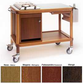 flambé trolleys ROMA gas 1 cooking zone | walnut coloured 1500 watts product photo