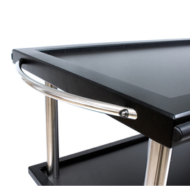 serving trolley black | 3 shelves L 1020 mm B 570 mm H 970 mm product photo  S