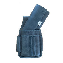 waiter wallet BULL HEAD with quiver cowhide leather grey product photo
