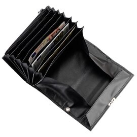 waiter wallet split cowhide leather black with chain eyelet  L 190 mm product photo