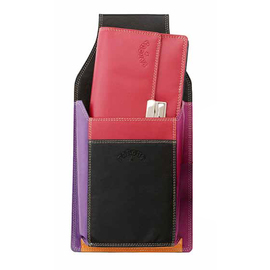 waiter wallet quiver multicolour cow nappa red  L 135 mm product photo