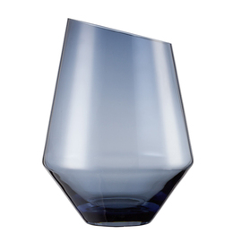 vase | lantern DIAMONDS glass blue H 277 mm Ø 208 mm product photo