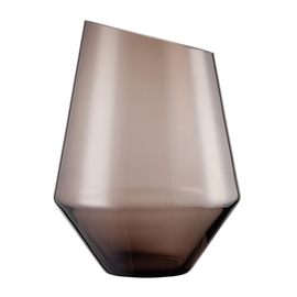 vase | lantern DIAMONDS glass smoky H 277 mm Ø 208 mm product photo