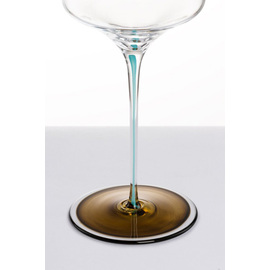 champagne glass INK ochre-coloured 40 cl with effervescence point H 249 mm product photo  S
