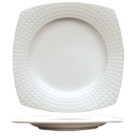 square plate SATINIQUE porcelain cream white square | 215 mm  x 215 mm product photo