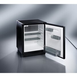 minibar miniCool DS 400 black aluminium decor 35 ltr | absorber cooling | door swing on the right product photo  S