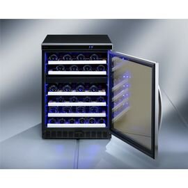 wine temperer MACAVE 50 black  | glass door | static cooling product photo