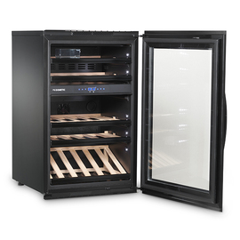 wine refrigerator DESIGN-LINE E49FGB glass door product photo  S