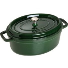 cocotte 5.5 ltr cast iron green oval product photo