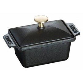 terrine mould small with lid black rectangular 700 ml  L 150 mm  B 110 mm product photo