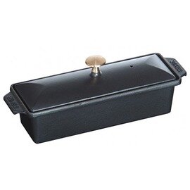 terrine mould with lid black rectangular 1450 ml  L 300 mm  B 110 mm product photo