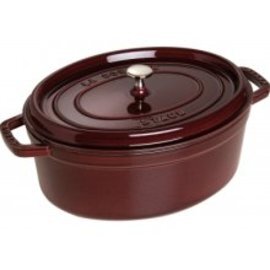 cocotte 5.5 ltr cast iron with lid purple oval  Ø 310 mm  | cast-on handles product photo